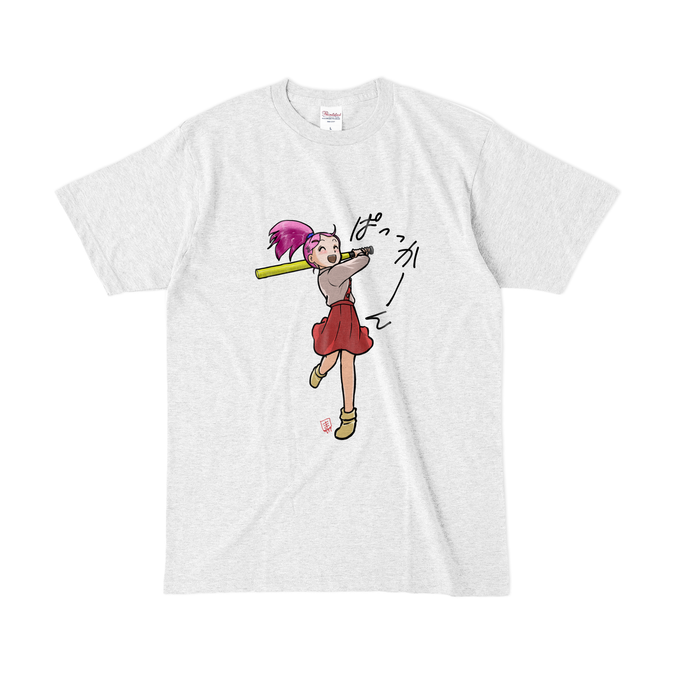 カラーTシャツ(淡色) - L - アッシュ