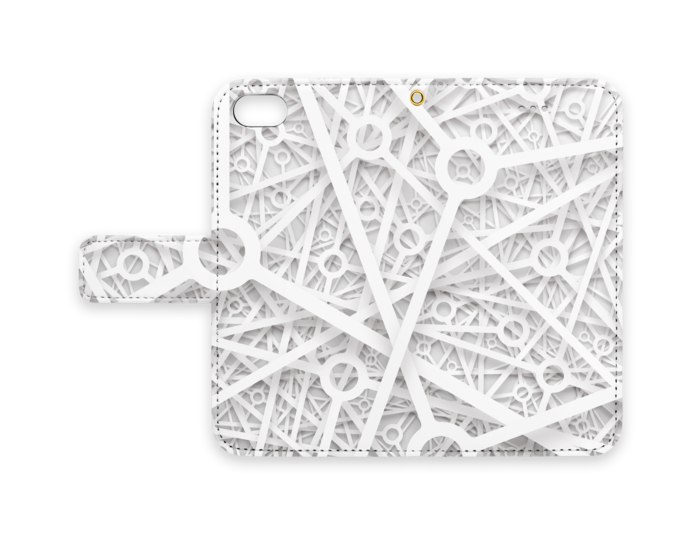 手帳型iPhoneケース - iPhone 8 / 7 - ストラップ穴 あり