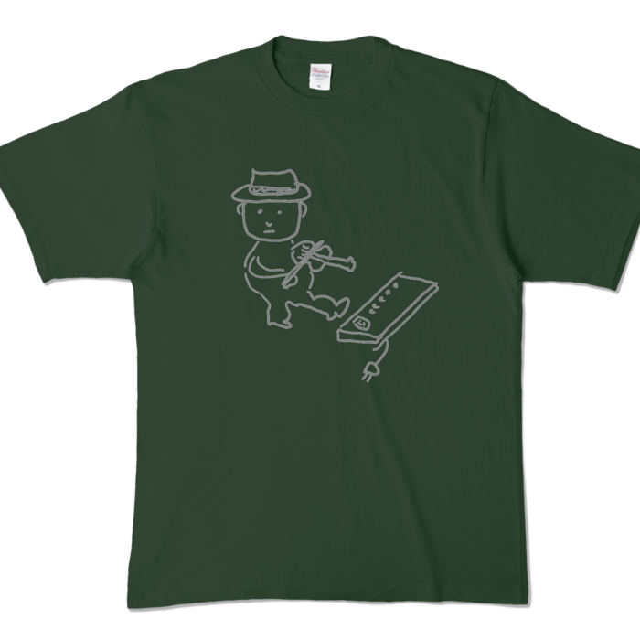 Tシャツ - XL - フォレスト (濃色)-キャラ大