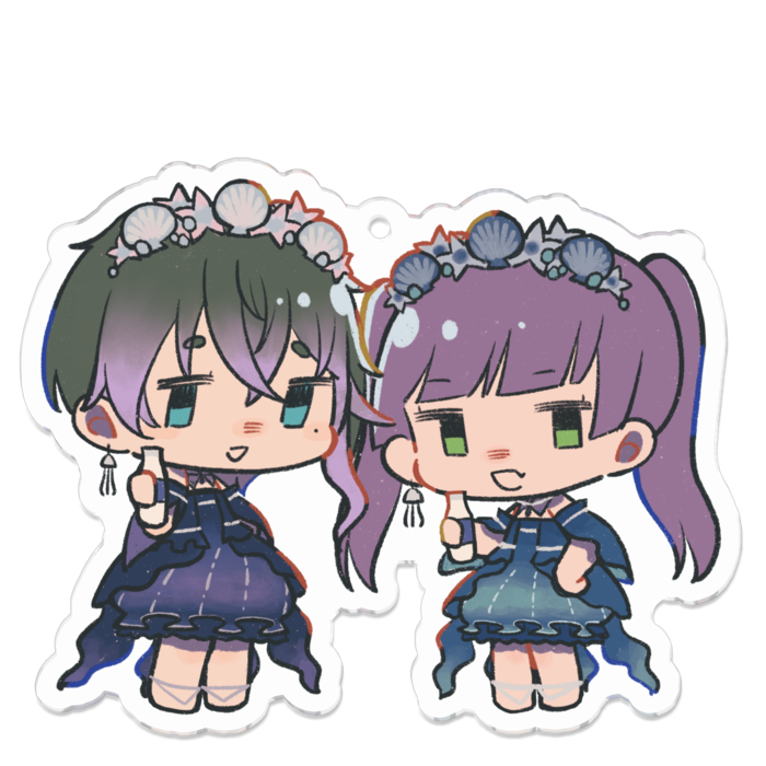アクリルキーホルダー - 70 x 70 (mm)
