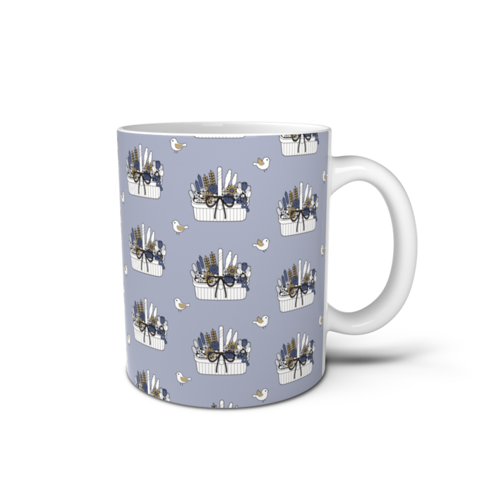 マグカップB　くすみブルー