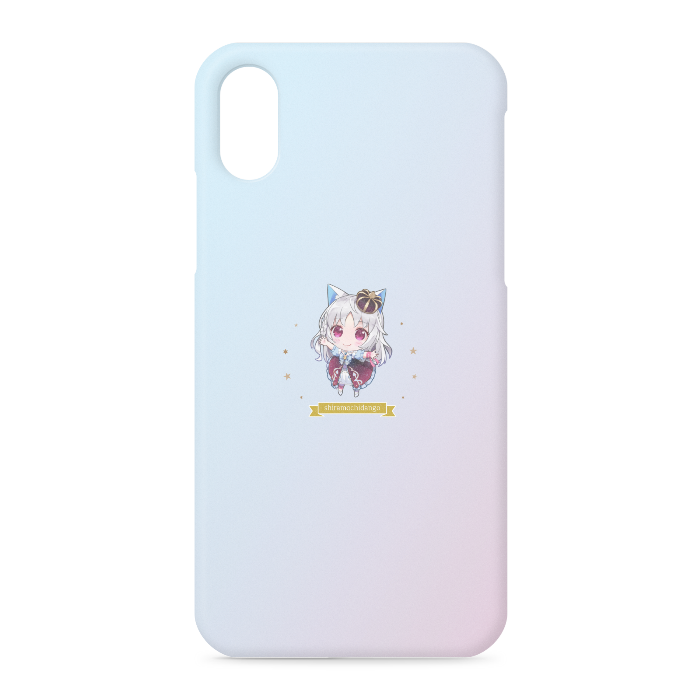 【グラデーション×SDだんごちゃん】iPhoneケース - iPhone XS / X - 側面あり(1)