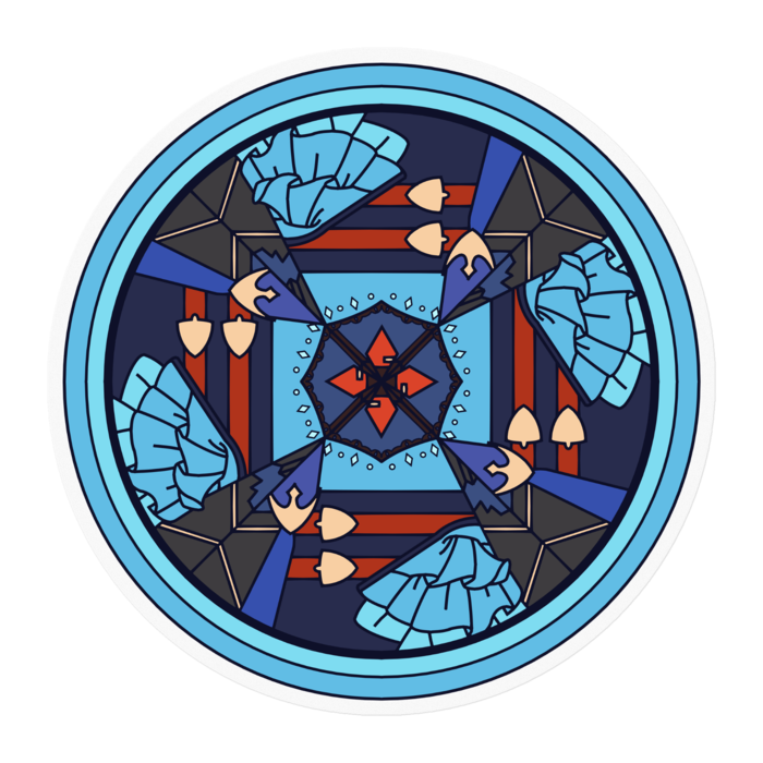 ステッカー - 100 x 100 (mm)