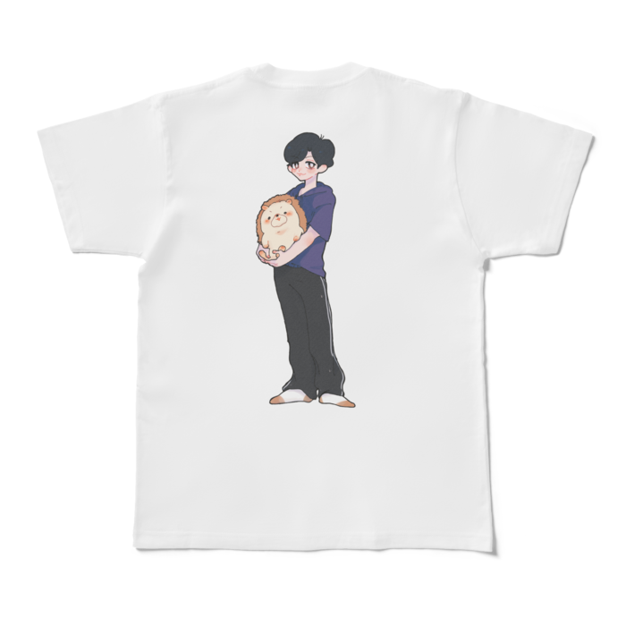 Tシャツ - M - 白(裏プリント)