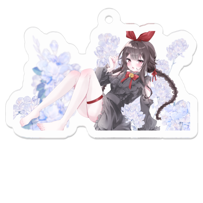 50 x 50 (mm)鈴付きリボン