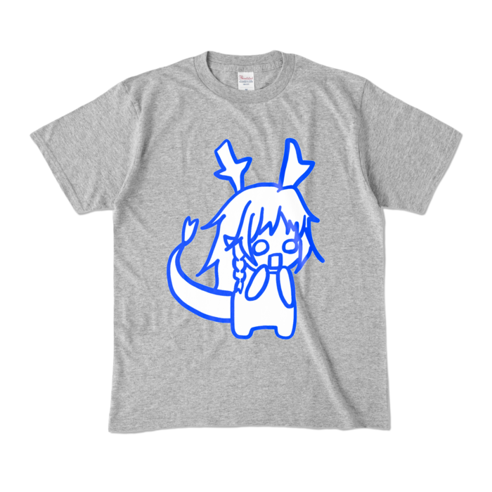 カラーTシャツ - M - 杢グレー (濃色)