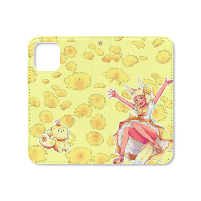 手帳型iPhoneケース（ベルトなし） - iPhone12 mini - ストラップ穴 あり