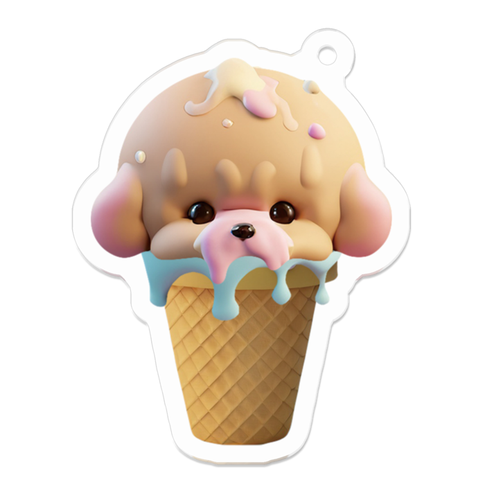 アクリルキーホルダー - 50 x 50 (mm)