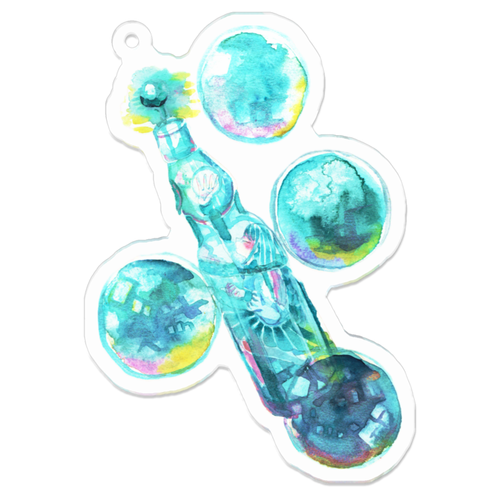 アクリルキーホルダー - 70 x 70 (mm)