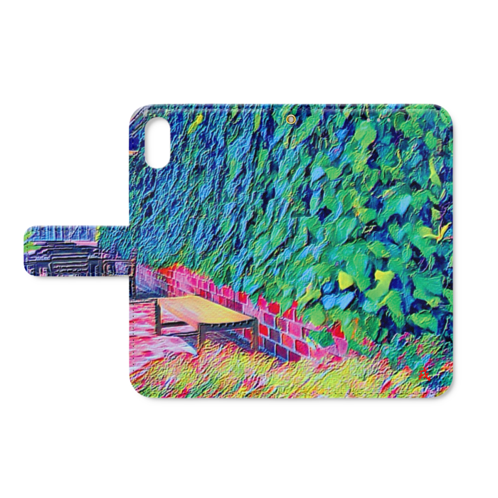 手帳型iPhoneケース - iPhone XS / X - ストラップ穴 あり