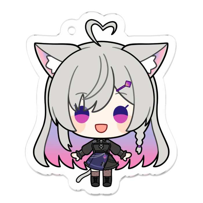 アクリルキーホルダー（コーティング） - 50 x 50 (mm)