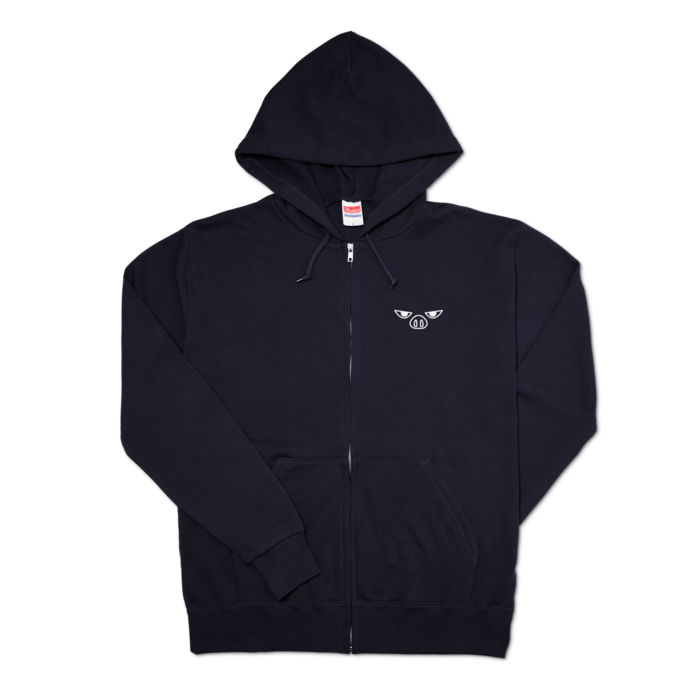 ジップパーカー - L - ネイビー