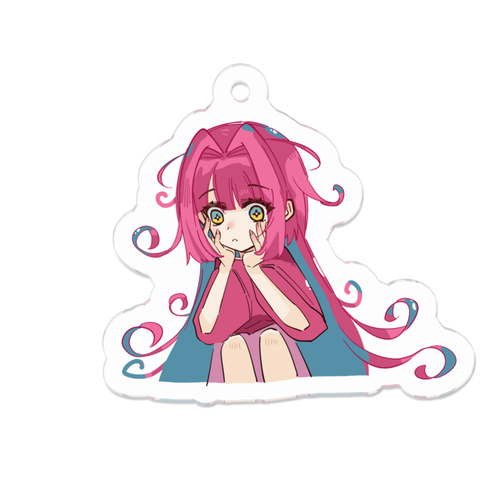 アクリルキーホルダー - 50 x 50 (mm)