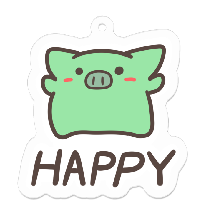 アクリルキーホルダー - 50 x 50 (mm)