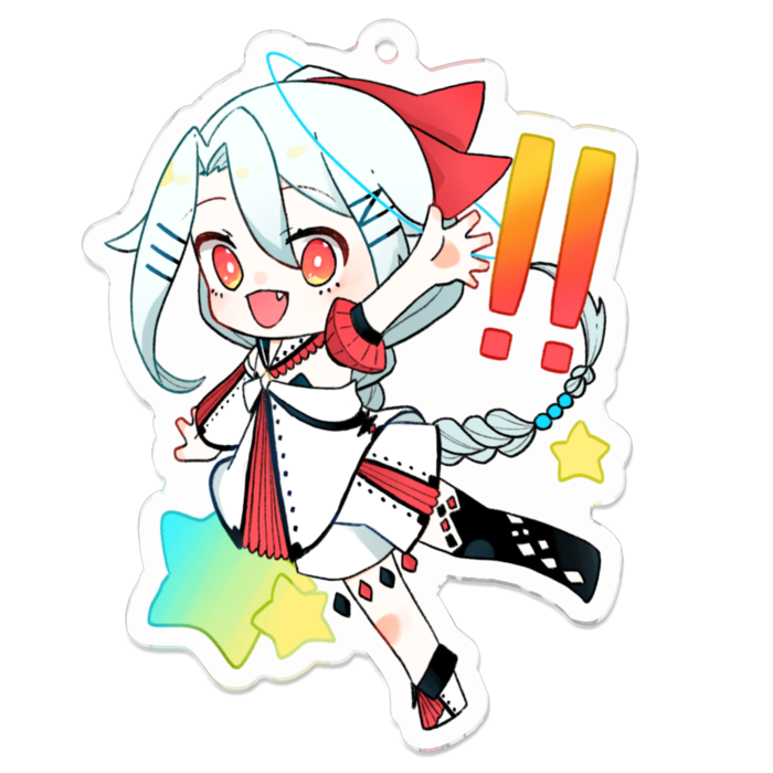 アクリルキーホルダー(コーティング) - 70 x 70 (mm)