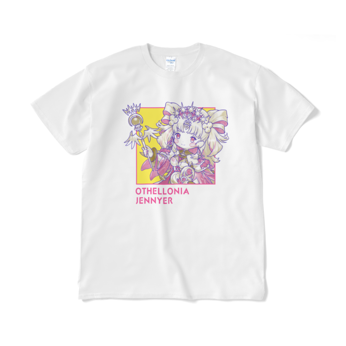 ちびキャラ「女帝ジニア」デザインTシャツ（XL/ホワイト）