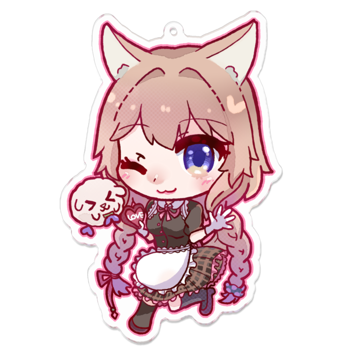 アクリルキーホルダー - 100 x 100 (mm)