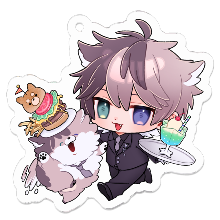 アクリルキーホルダー - 50 x 50 (mm)