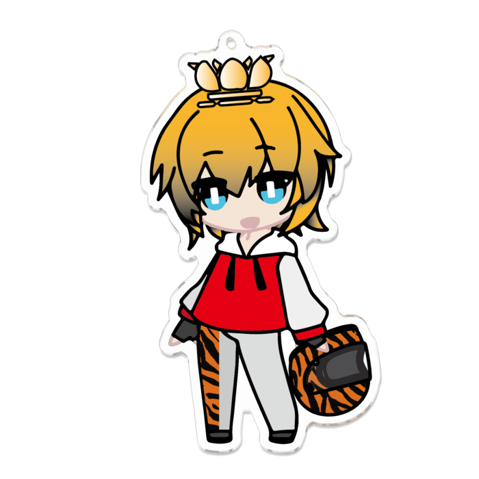 アクリルキーホルダーL（コーティング） - 100 x 100 (mm)
