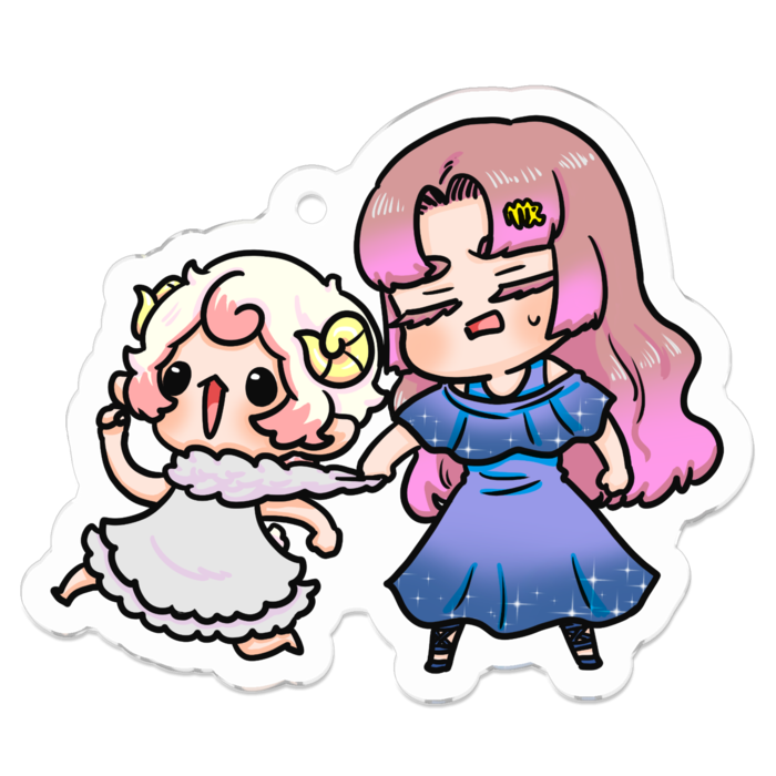 アクリルキーホルダー - 50 x 50 (mm)
