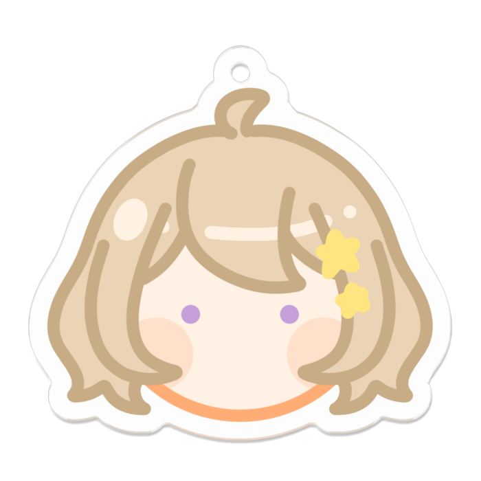 アクリルキーホルダー - 50 x 50 (mm)