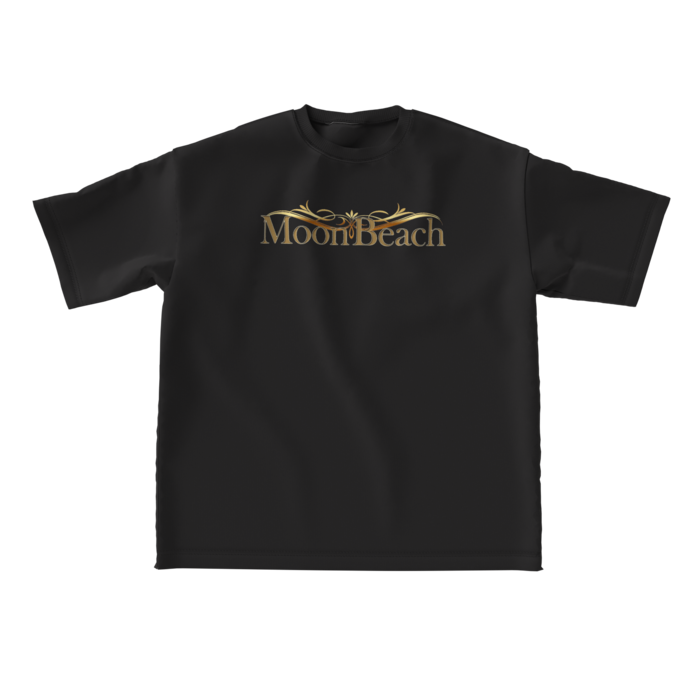 ビッグシルエットTシャツ - L - 正面(黒)