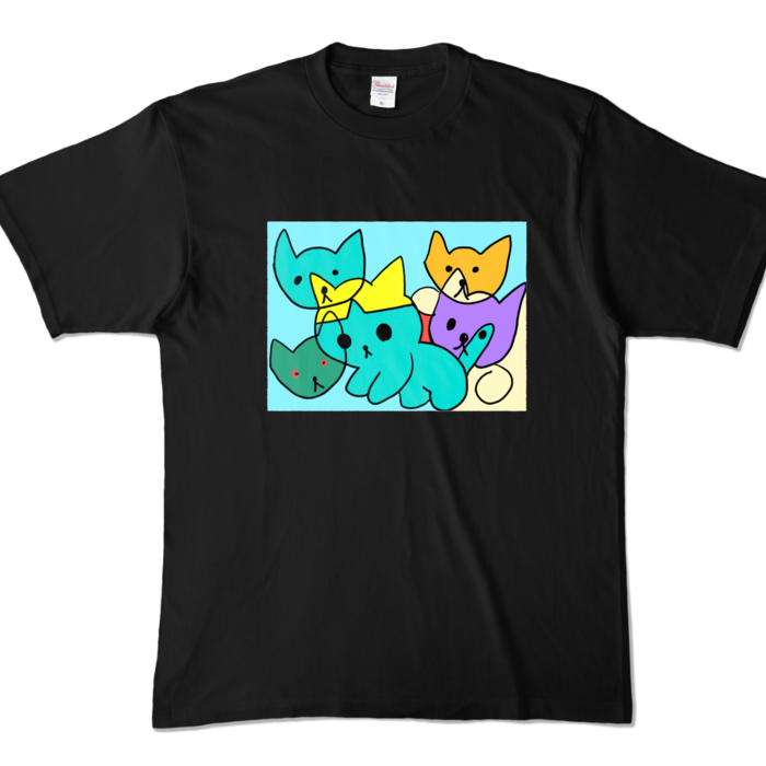 カラーTシャツ - XL - ブラック (濃色)