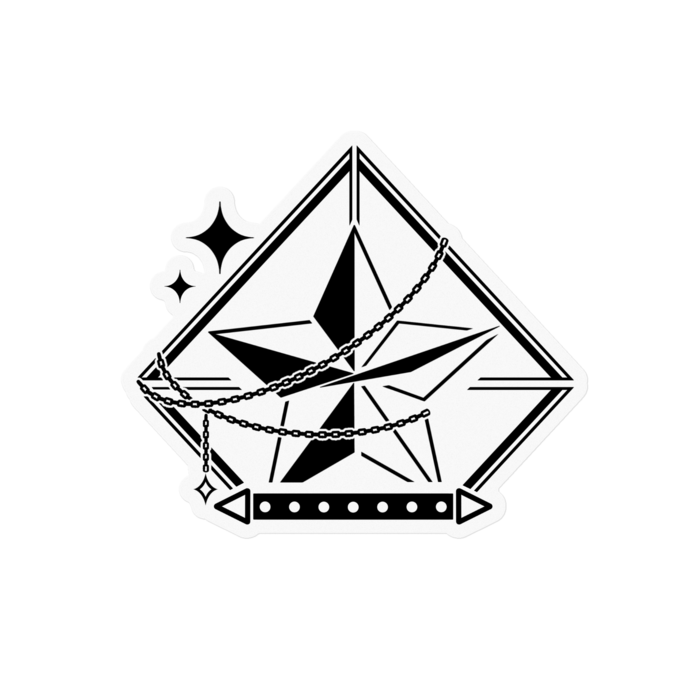 ステッカー - 100 x 100 (mm)