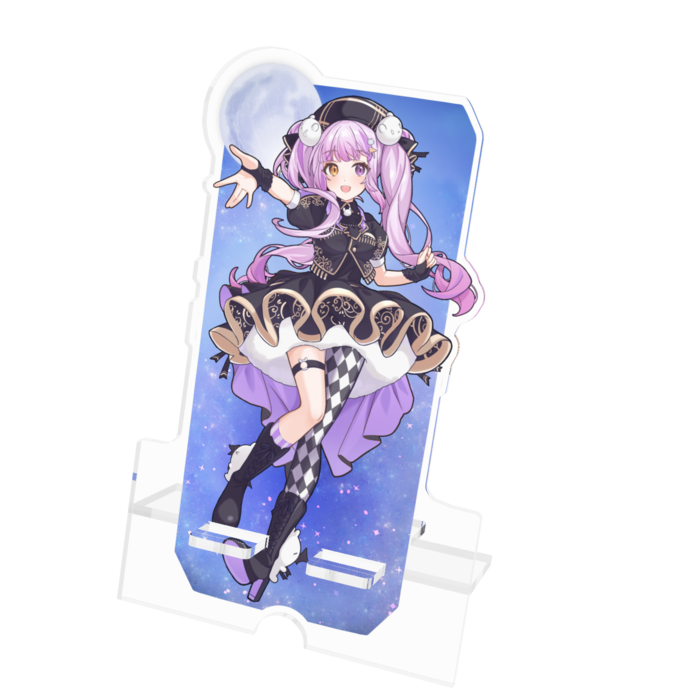 アクリルスマホスタンド - 100x160mm(ケーブル穴あり)