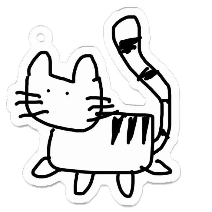 アクリルキーホルダー - 50 x 50 (mm)