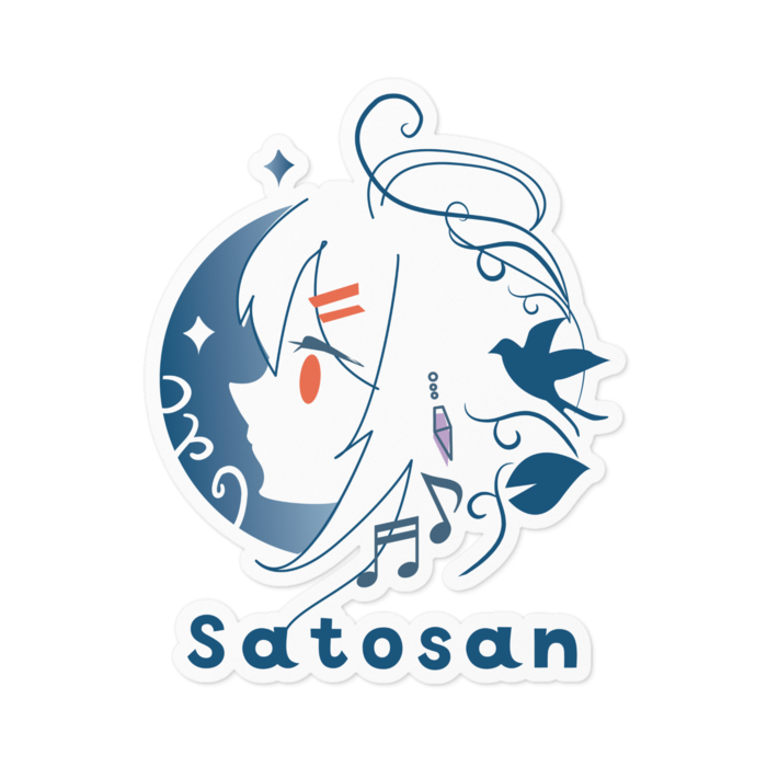 ロゴ(ホワイトver) 100 x 100 (mm)
