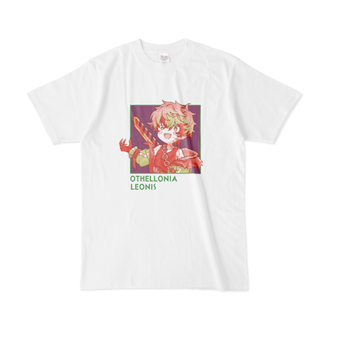 ちびキャラ「レオニス」 デザインTシャツ(L/ホワイト)