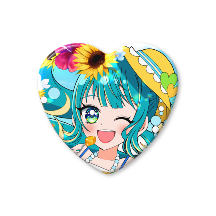 ハート缶バッジ （1枚絵A）