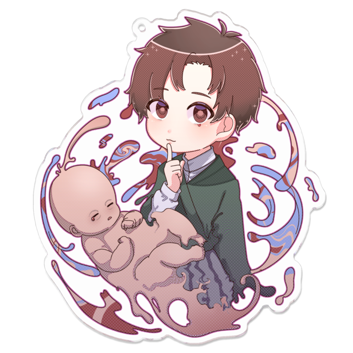 アクリルキーホルダー - 100 x 100 (mm)