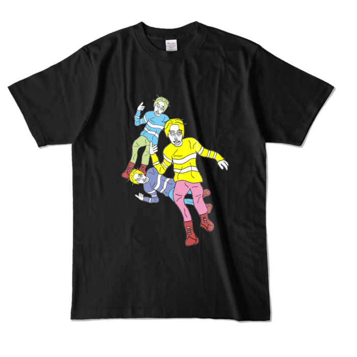 「シティボーイ」Tシャツ - L - ブラック (濃色)