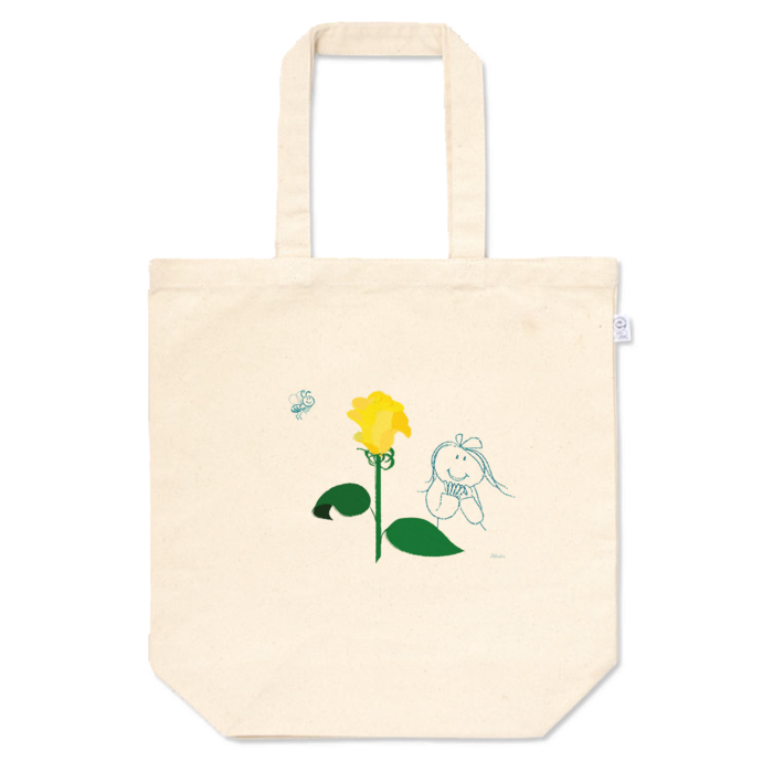 トートバッグ - M - プリント面積小・ローズ