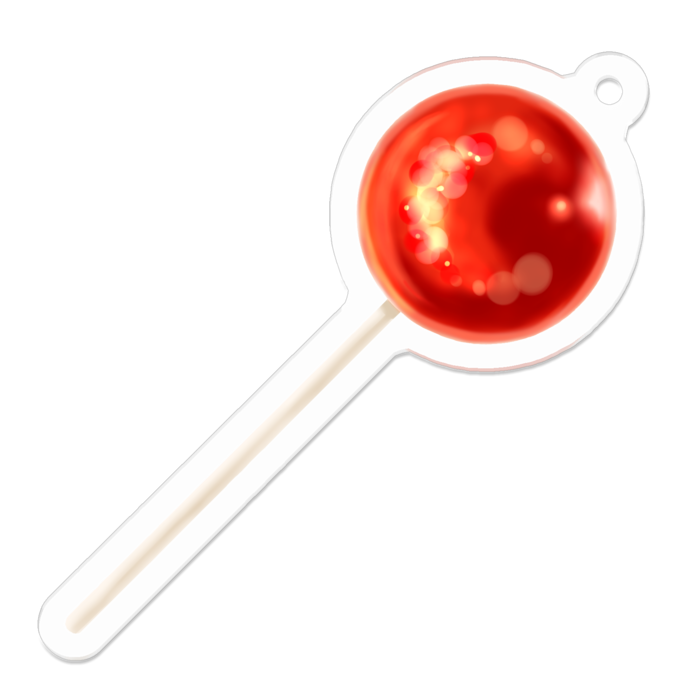 アクリルキーホルダー（コーティング） - 50 x 50 (mm)