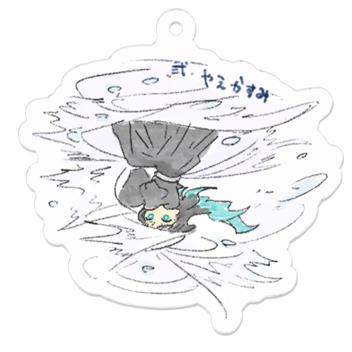 アクリルキーホルダー - 50 x 50 (mm)