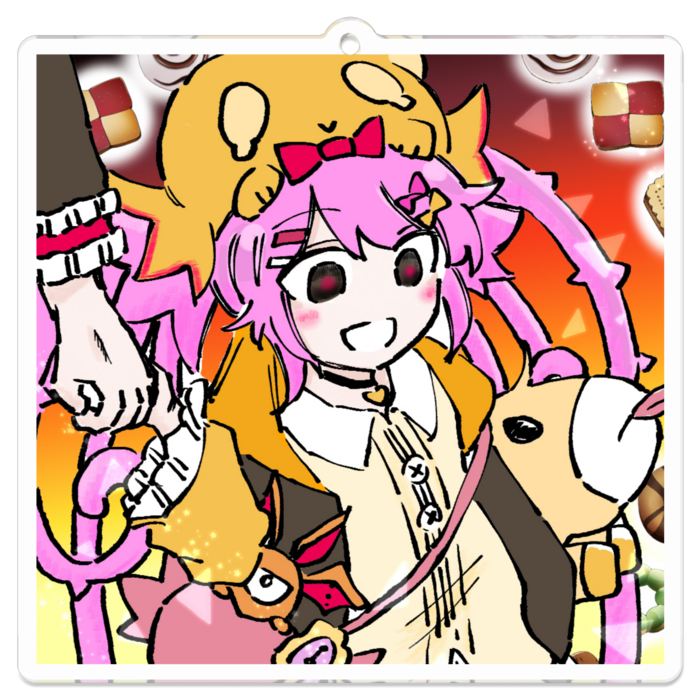 アクリルキーホルダー - 70 x 70 (mm)