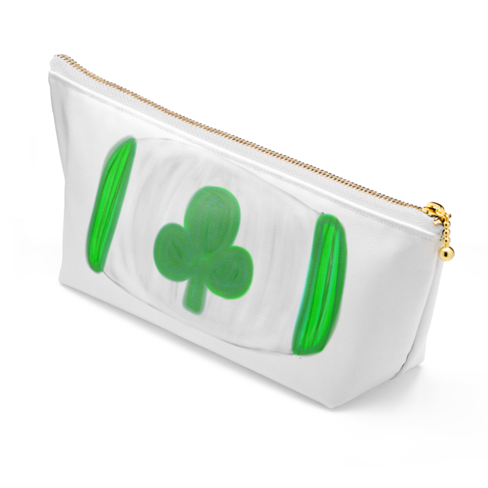 ポーチ - 長さ21.5cm / 高さ10cm - ホワイト