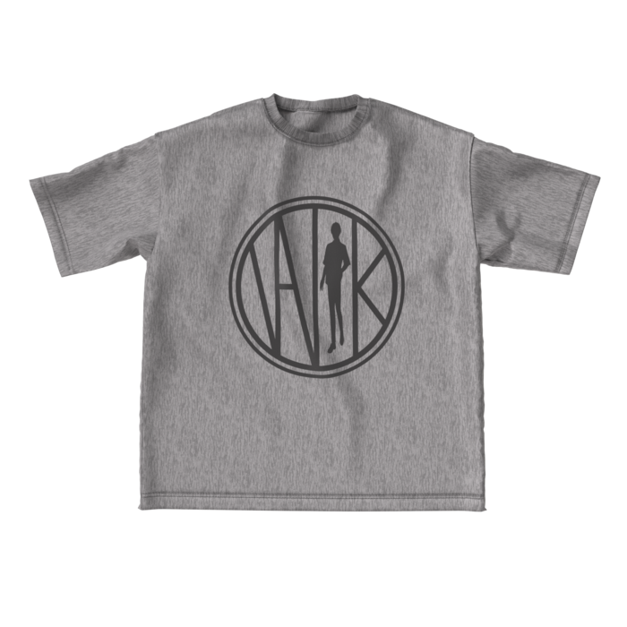 ビッグシルエットTシャツ -  ミックスグレー - L
