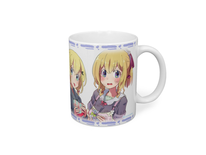 マグカップ(白) - 直径 8 cm / 高さ 9.5 cm