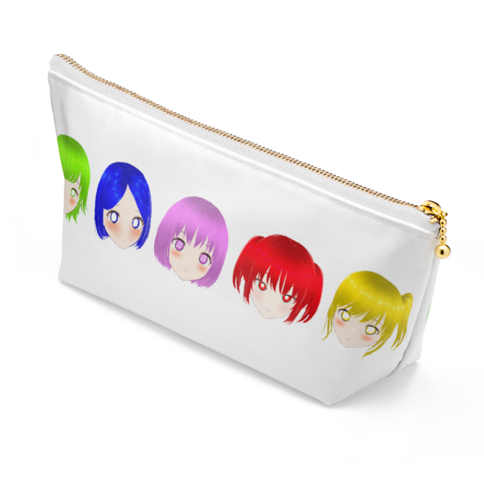 ポーチ - 長さ21.5cm / 高さ10cm - ホワイト