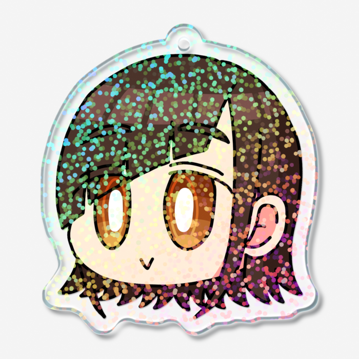 ホログラムアクリルキーホルダー - 50 × 50mm