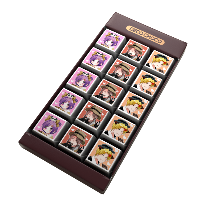 DECOチョコ - 列ごとにデザイン