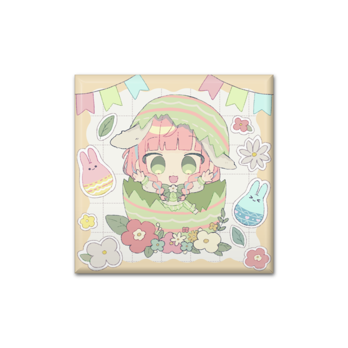 缶バッジ - 四角形40mm