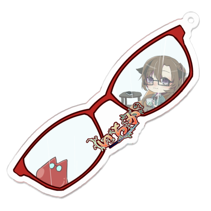 アクリルキーホルダー 【赤】