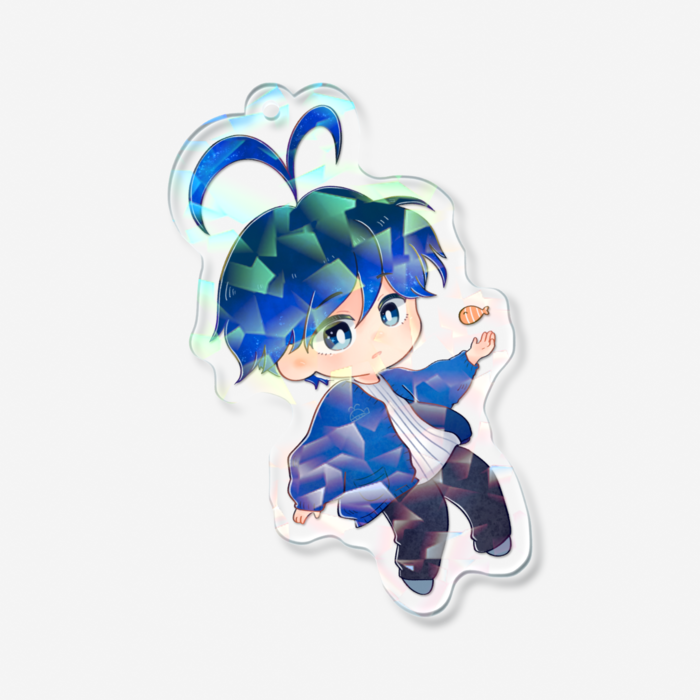 ホログラムアクリルキーホルダー - 70 × 70mm