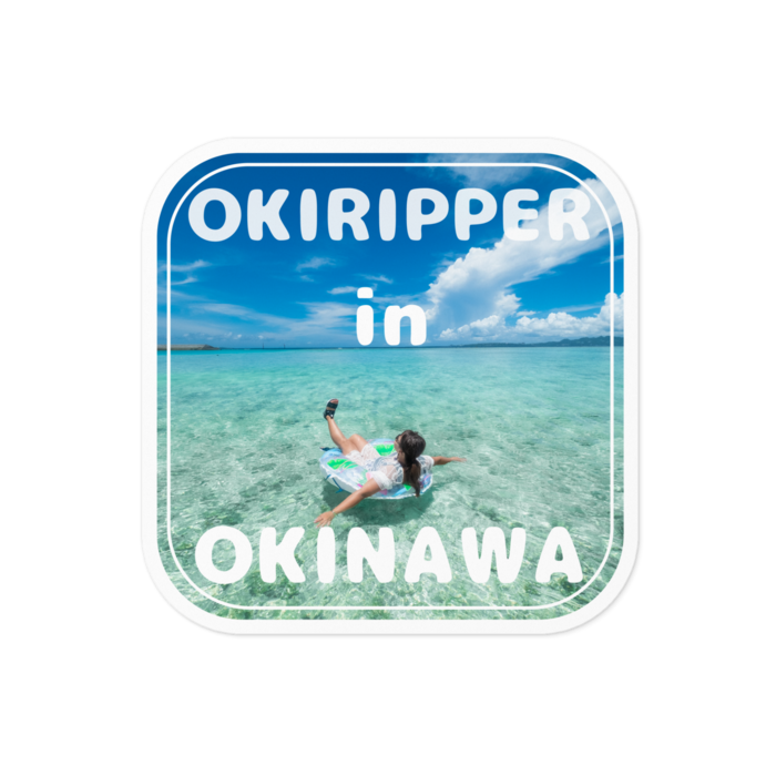 OKIRIPPER in OKINAWAステッカー 68㎜ スクエア
