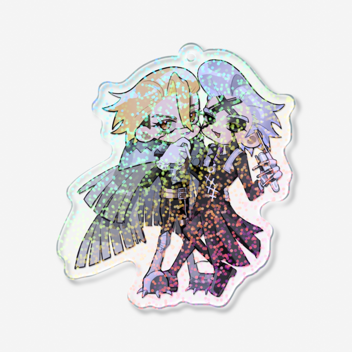 ホログラムアクリルキーホルダー - 70 × 70mm